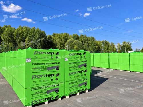 Газобетонные стеновые блоки Poritep 625х250х500, D600