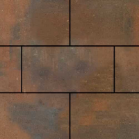 Тротуарная плитка Steinrus Парк Плейс Color Mix 80 мм